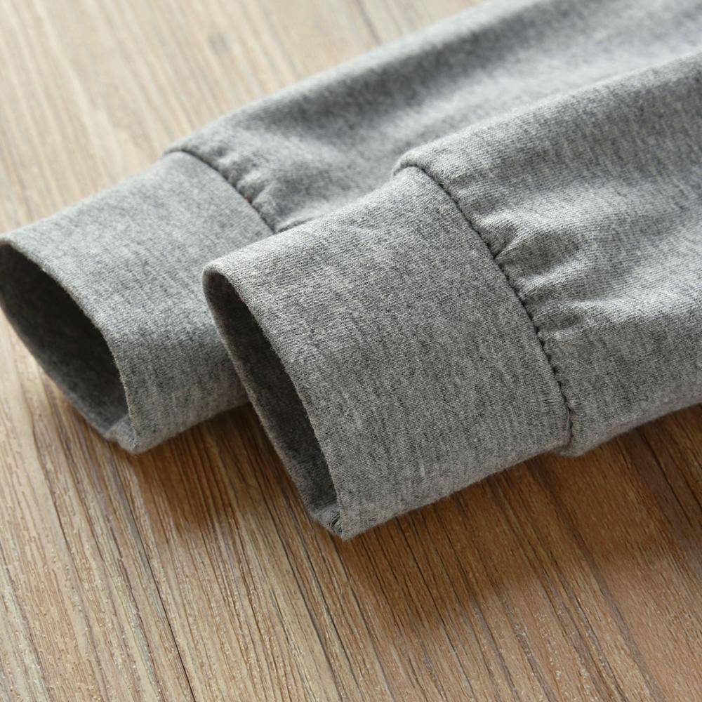 Mom+Dad=Me Baby's Gray Cotton Romper - Image 6